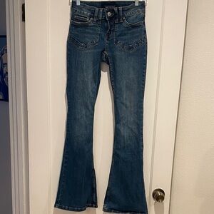 Aeropostale Lowrise Stretch Flare Women’s Dark Blue Jeans Size 0 Regular